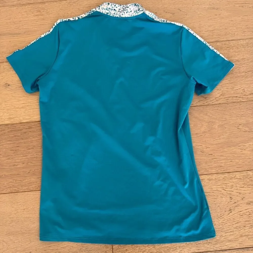 $60 adidas printed polo size medium m10